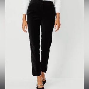 Nwt Ann Taylor velvet black pants